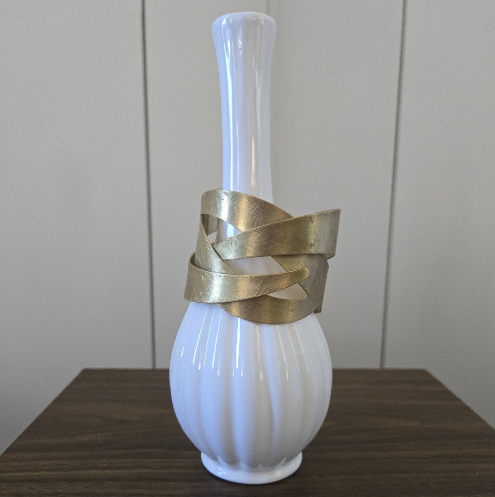 Brass Abstract Wide Cuff Bracelet Statement
